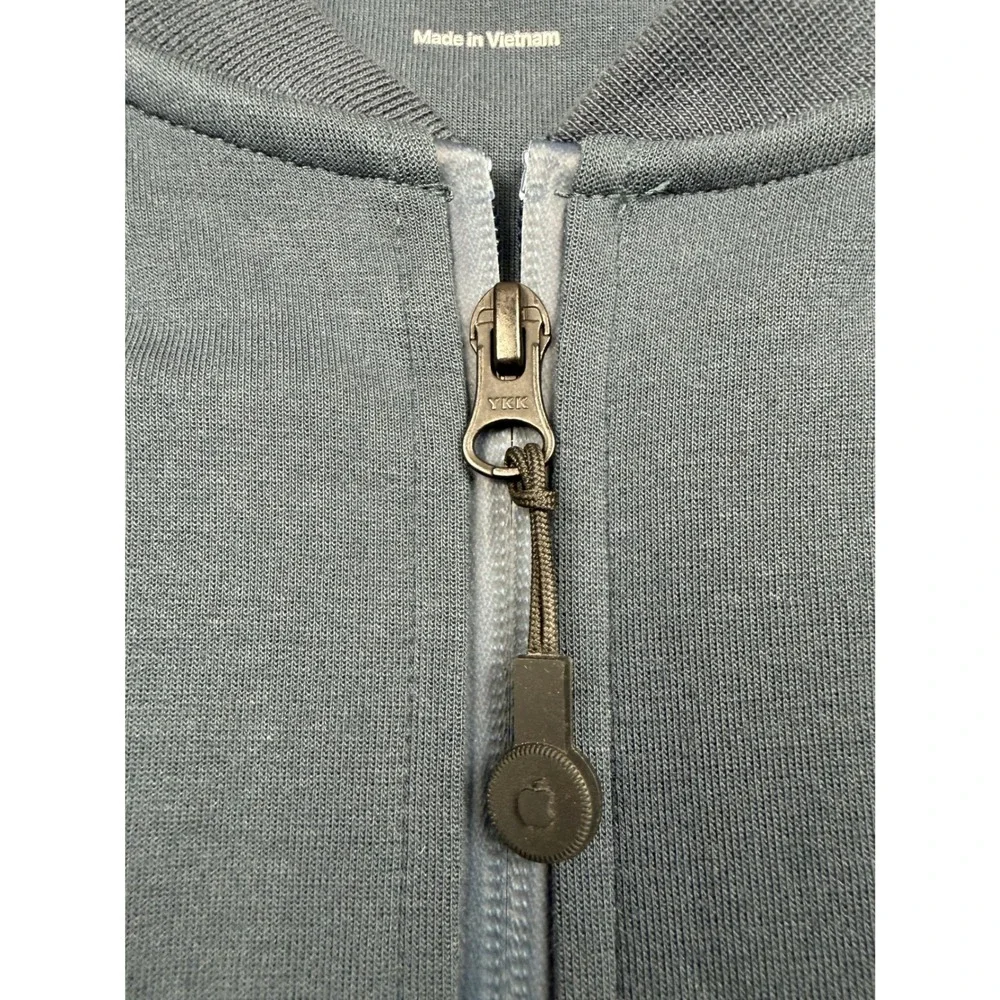 Apple Employee Exclusive Full Zip Bomber Jacket Navy Blue Men LT Rare Tech